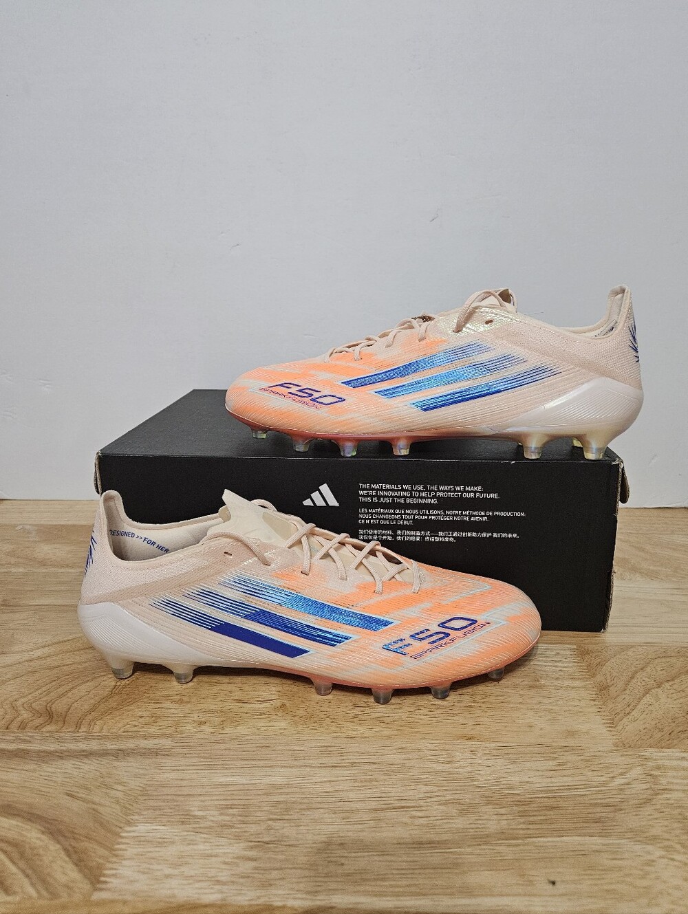 Adidas Wmn F50 Sparkfusion Elite Low FG AG Bliss Orange Cleats